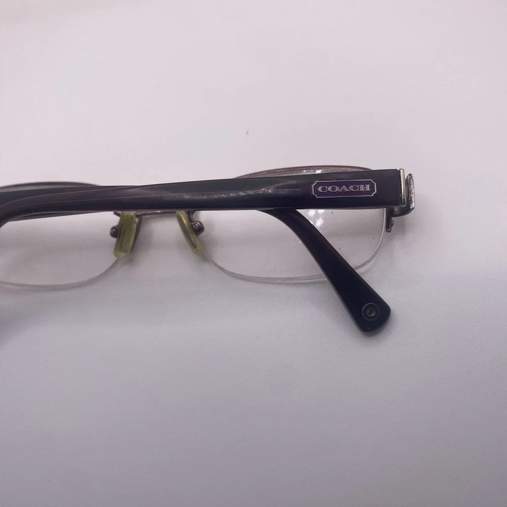 Coach Eyeglasses Women FRAME ONLY HC5004 Bettie Half Rim 51-16-135 Purple 880